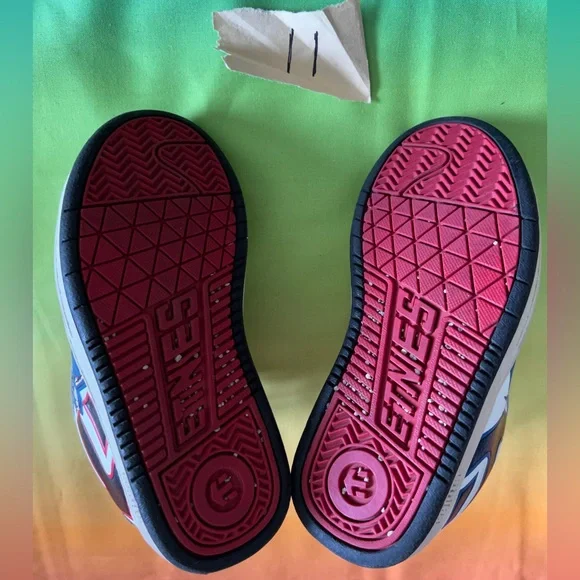 Etnies Disney Boy’s Fader Shoes Size 11C White Red Blue Black Phineas & Ferb - Picture 2 of 5